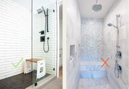 Shower Stool vs. Built-in Bench: Our Guide